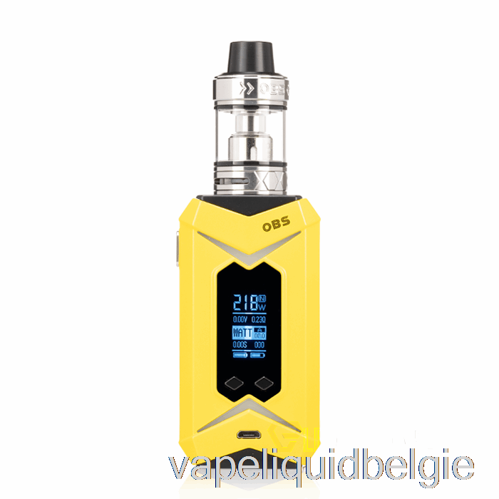 Vape Smaken Obs Bat 218w & Damo Starterkit Gele Mod / Zilveren Tank